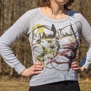 Target Brand Grey Graphic Sweatshirt